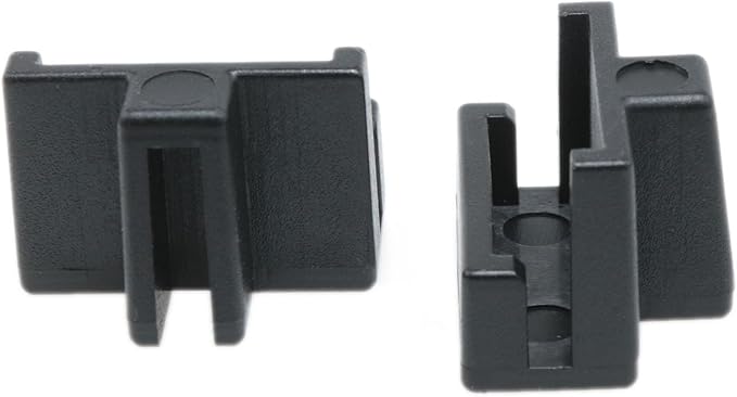 Hanging Folder Track Clamp Drawer File Cabinet Hook Dedicated Storage Black Folder Plastic Track Clamp for Wooden Drawer Plastic Square File Cabinet Clip 15pcs