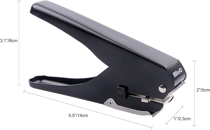 ID Card Slot Punch and Long Reach Stapler with 1600pcs Staples