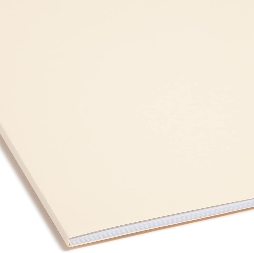Smead Fastener File Folder, 1 Fastener, Reinforced 1/3-Cut Tab, Legal Size, Manila, 50 per Box (19534)