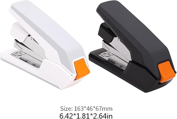 Liudan Stapler Stapler Heavy Duty Handheld Stapler Effortless Paper Stapler 50 Sheets School Office Supply Staples Office Stapler (Color : 50 Sheets White)