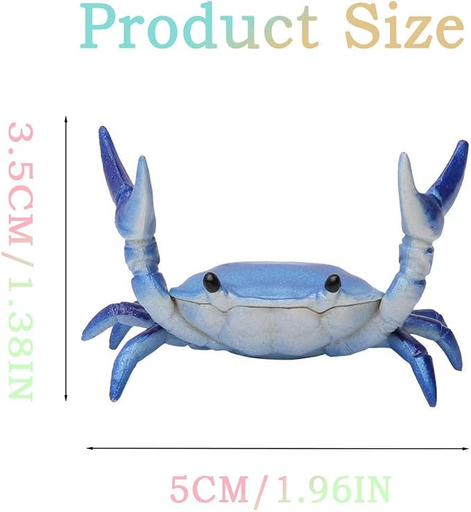 Crab Pen Holder Sturdy Desk Crab Pen Holder for Pencils Lipsticks Eyebrow Pencils Office Desk Accessories for Home Office School desk organizer Cute Multifunctional crab pencil holder Gift (Red)