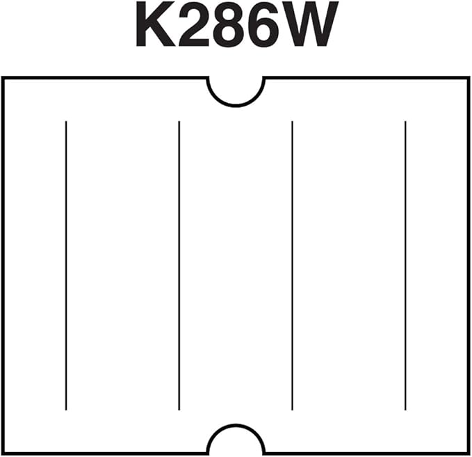 White Labels to fit TowaGL/ SpeedyMark4/ Halmark Model L Price Guns 16 Pack (Free Ink Roll Included)…