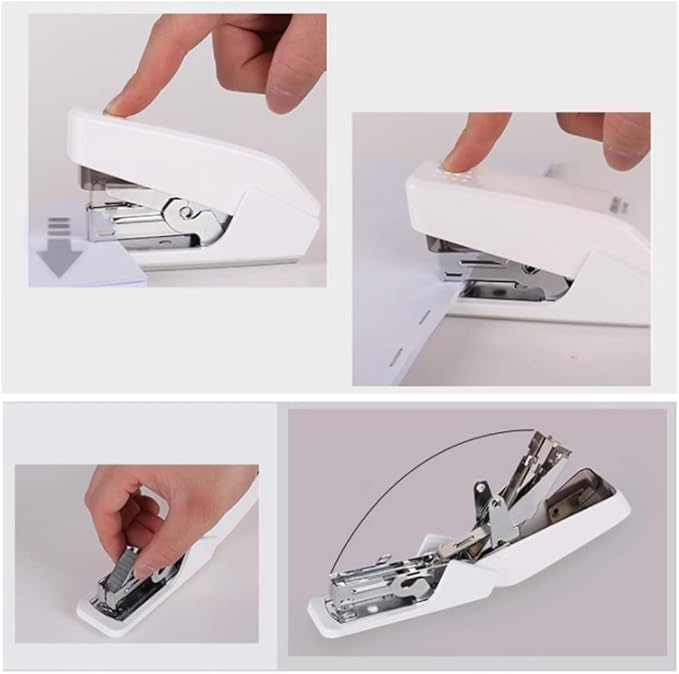 Desk Stapler Labor-Saving Stapler Student Office Stapler Multi-Size and Multi-Color Selection Perfect Office Supplies Suitable for Office Document Binding School Supplies