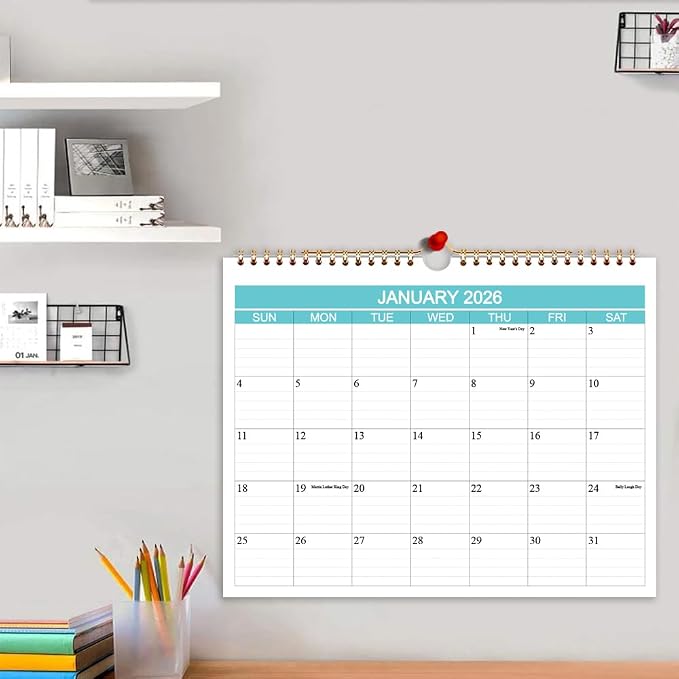 Calendar 2026-2027 - Wall Calendar Runs from Apr 2026 to June 2027-15 Monthly Calendar with Thick Paper for Planning and Organizing for Home or Office, Calender Planner, 8.5 x 11 In 2026 27 Calendars