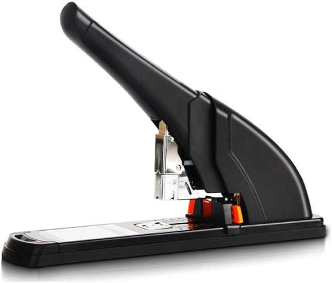 CGOLDENWALL Large Stapler Desktop Staple Gun Manual Nail Gun Max Stapler 210 Sheets Binding Business Use Easy Storage Slot Rotatable Needle Slot (0385)