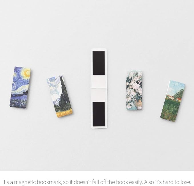 Monolike Magnetic Bookmarks Vincent Van Gogh ver.1 + ver.2, 10 Pieces