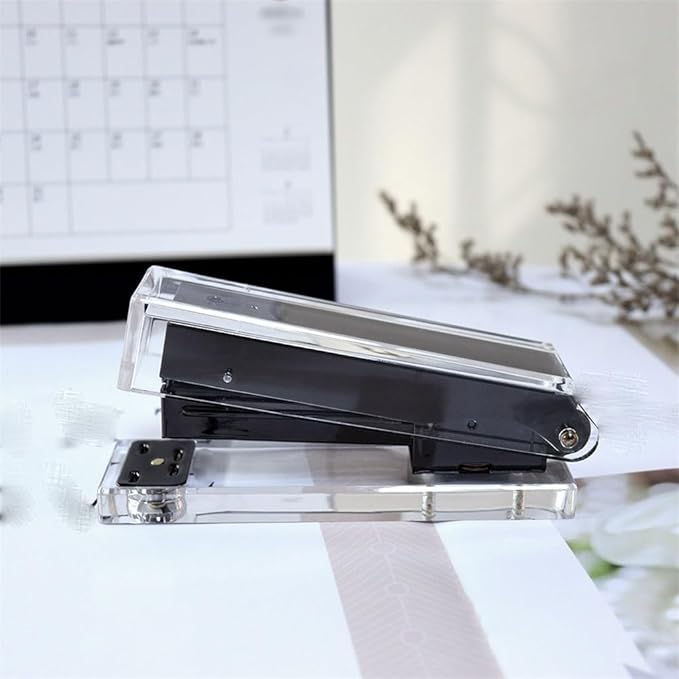 Stapler Small Office Student Stapler Acrylic Binding Machine Office Supplies