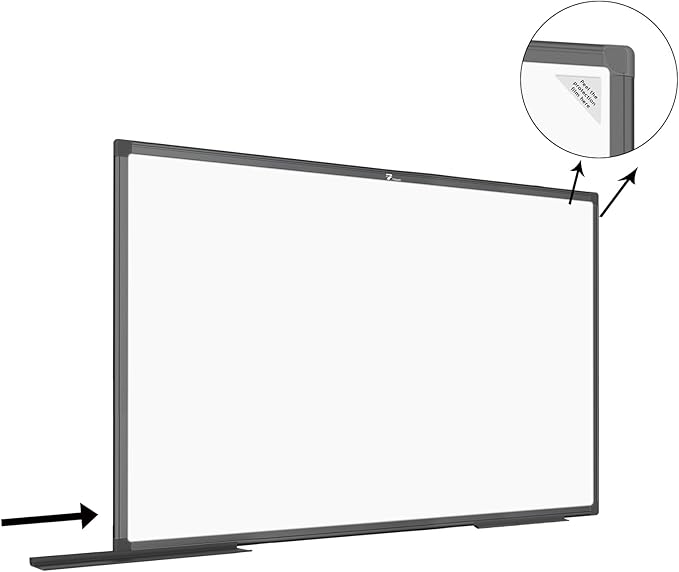 TOWON Magnetic Dry Erase Board, 72 x 40 in White Board Dry Erase, Aluminum Framed Whiteboard for Wall, Large Dry Erase Board Wall Mounted with Markers, Pen Tray, Magnets, Cleaning Wipe, Black Border