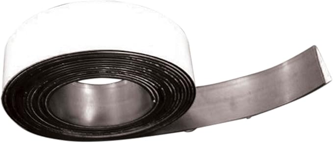 School Smart Magnetic Tape Roll, Adhesive Backed, 1 Inch x 200 Feet