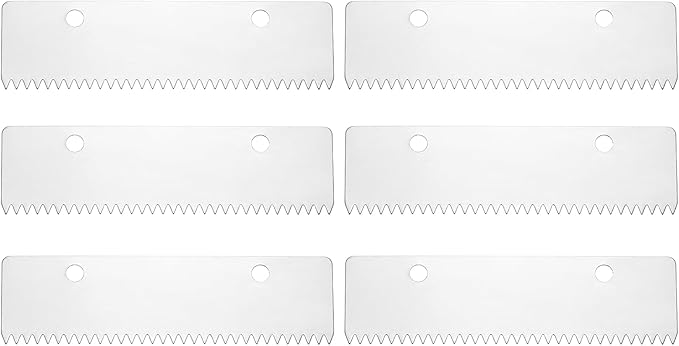 PATIKIL 6 Pcs Replacement Blades for Packing Tape Dispensers, 3.1 x 0.9inch 15018 Tape Dispenser Blade Carbon Steel for Home Office Warehouse Wrapping Packaging Mailing Shipping, Silver