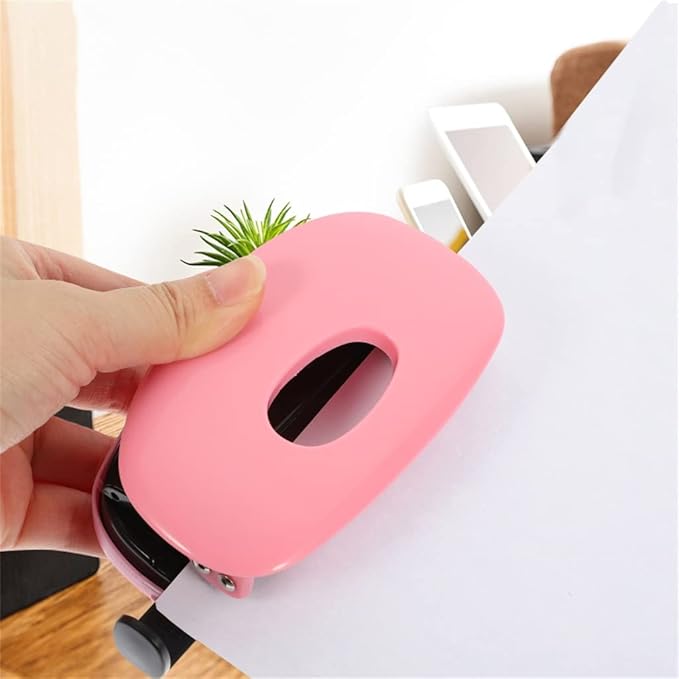 Punch Handheld Paper Light Metal Badge Set Hang 2 Drill Small Binding Spiral Binding Material Binding Book
