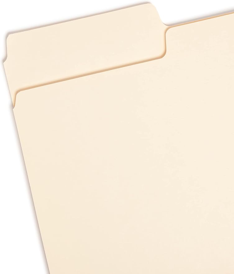 Smead SuperTab File Folder, Oversized 1/3-Cut Tab, Legal Size, Manila, 100 Per Box (15301) (Pack of 5)