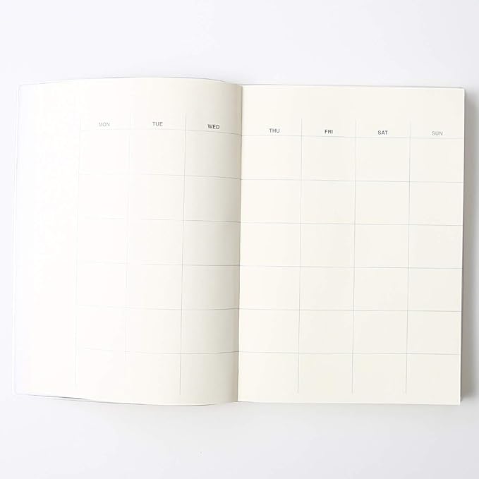 MUJI Free Monthly (15Months) Weekly(65weeks) Planner A5 Size, Schedule Note