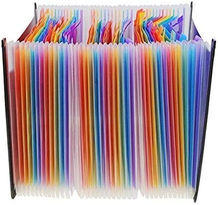 Expanding File Folder 36 Pockets, Large Capacity Multicolored Portable Accordion A4 Document Organizer – Works on Letter Size and A4 Size for Home/Office/Business/Study