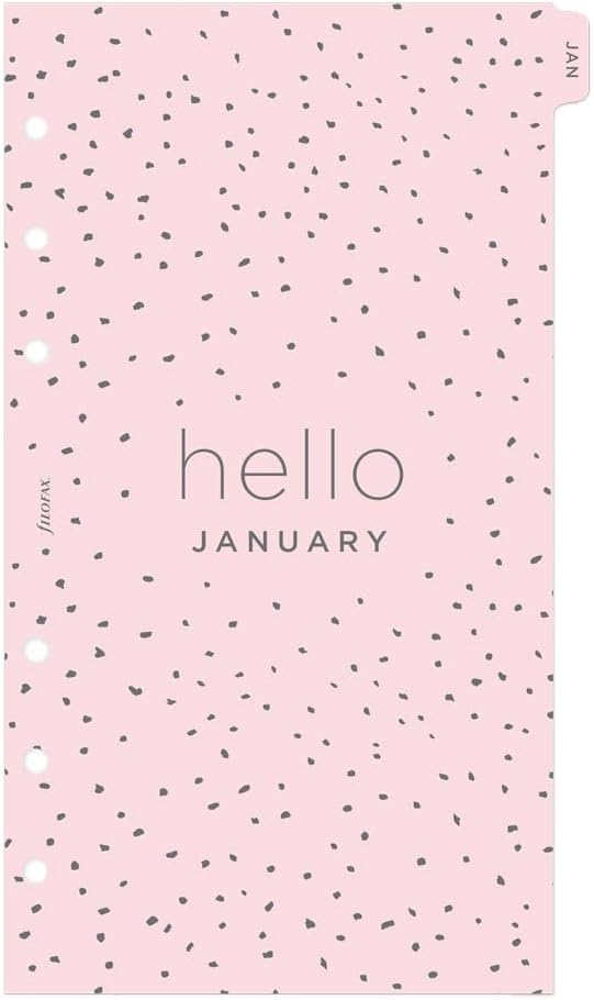Filofax Calendar Diary Refill, Personal/Compact Size, Week-to-View, Confetti Minimal Diary Pack, Multilingual: Five Languages, 2026 (C68491-26)