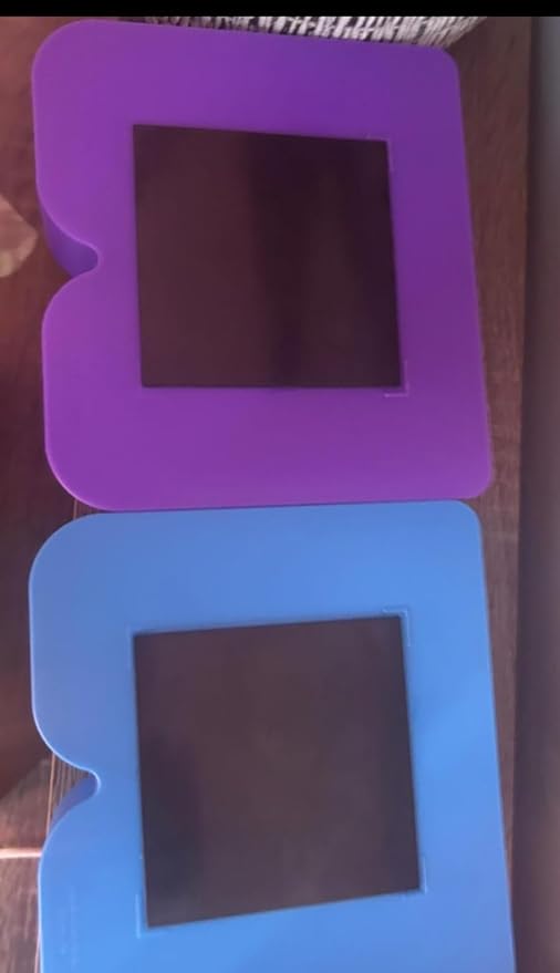 2 Magnetic Locker Box Pocket, Blue and Purple, Plastic Storage Organizer, school supplies back to school office usePack