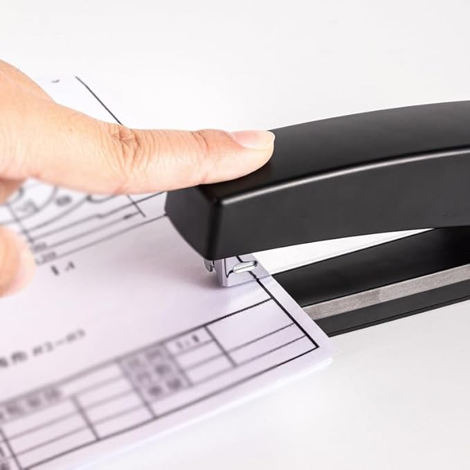 The Stapler is Compact and Convenient, with A Steel Binding Slot