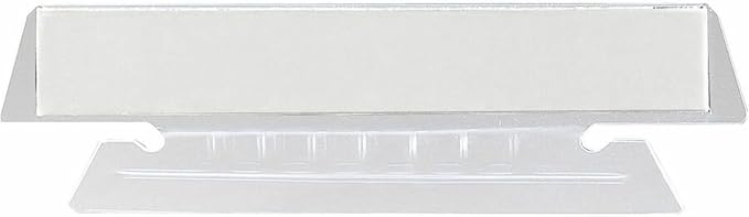 Smead Replacement 1/5-Cut Poly Tabs, Clear, 25 Per Pack (64600)