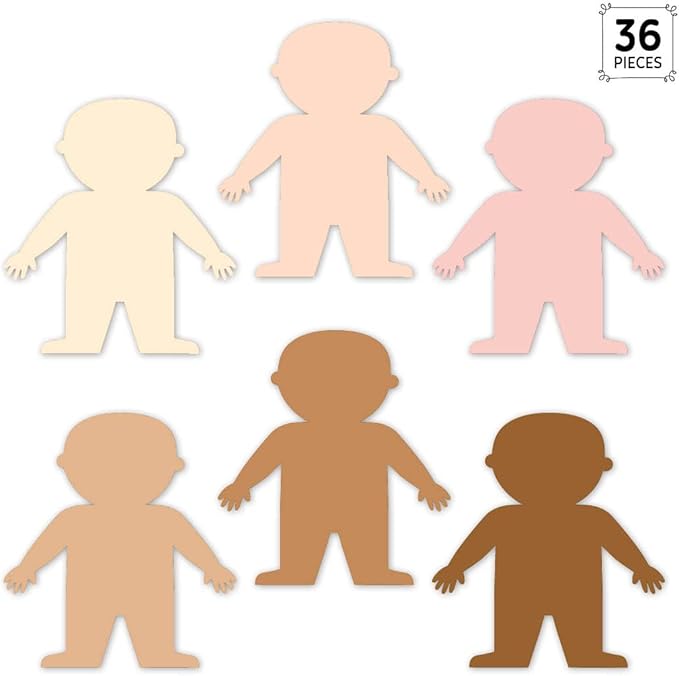 CTP Multicultural People 6" Cut-Outs Learning Décor Accents for Classroom Diversity (Creative Teaching Press 10592)