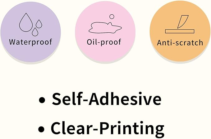 STARLIBOO 3 Inch Round Thermal Sticker Labels, Pink Thermal Labels Round, Self-Adhesive Round Direct Thermal Stickers Label, Thermal Printer Stickers for Business (400 Pcs)