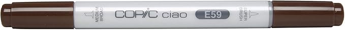 Copic Markers E59 Ciao with Replaceable Nib, Walnut