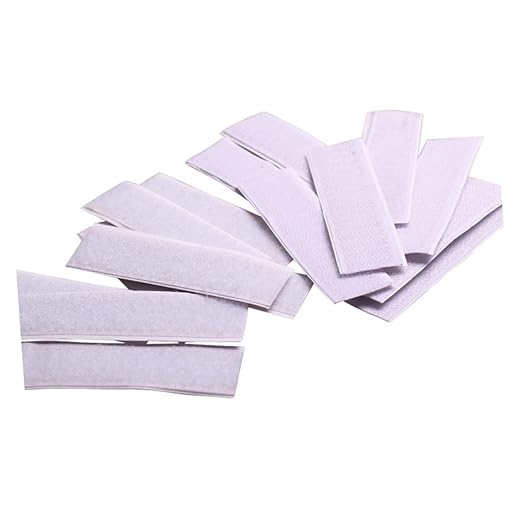 10pcs Tape for Table Skirt Adhesive Fabric Strips Hook Loop Mounting Tape for Smooth Clean Surfaces