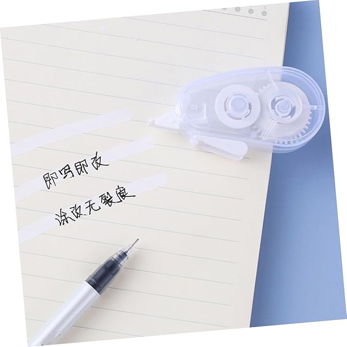 SECFOU 10pcs Correction Tape for Office Portable Adhesive Correction Tapes Pastel School Supplies Cute Desk Accessories