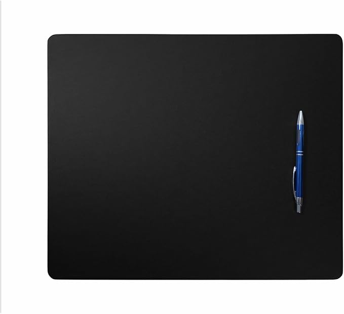 DACASSO Leatherette Conference Room Set - Luxury Leather Desk Blotter for Writing - Executive Desk Surface Protector - (Set of 12, Black)