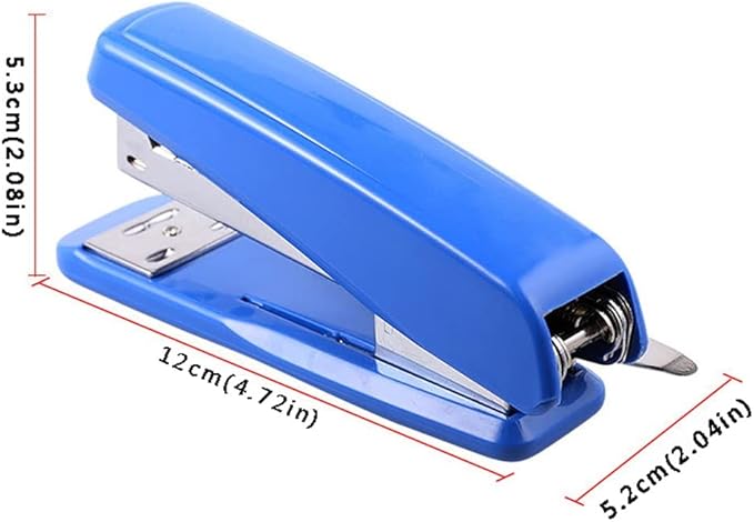 Desk Stapler Staplers for Desk B8 Stapler 20-Page Capacity Office Documents Finishing and Binding Essentials Office Tools School Supplies (Color : Blue)