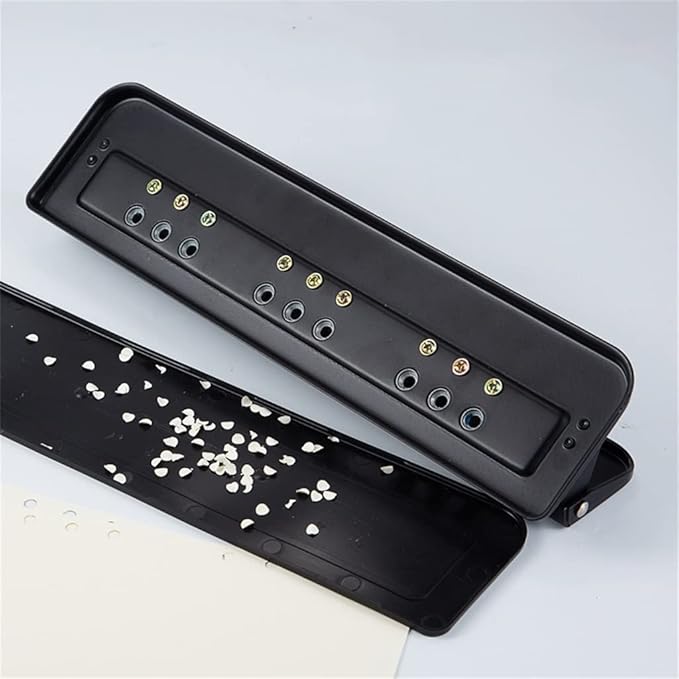 9 Hole Hole Punch Handheld Metal Hole Punch for B5 18K Notebook Scrapbook Journal Planner