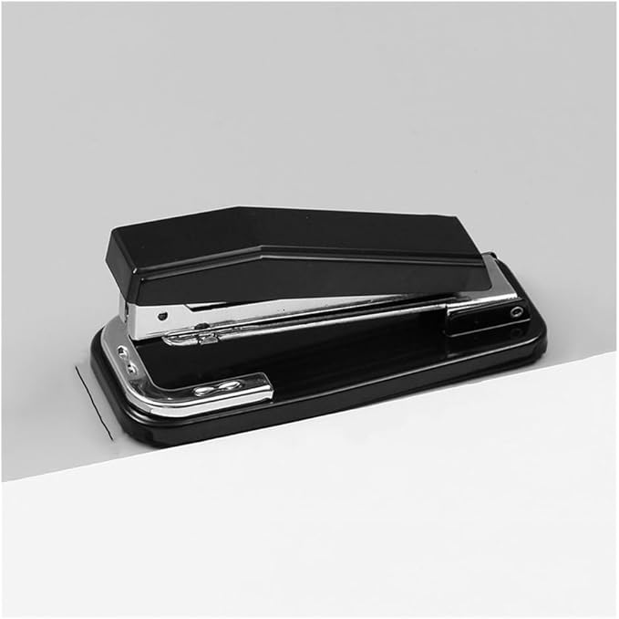 Desk Stapler Portable Stapler Rotatable Desktop Stapler 25 Sheets Capacity Durable Stapler for Home Office Supplies Classroom Or Desktop Accessories School Supplies (Color : Black)
