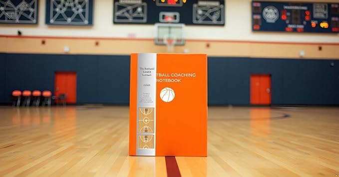 Basketball Coaching Notebook 8.5 x 11, 130 Pages - Practice Planner, Playbook Journal, Full & Half Court Diagrams, Coaching Notes, Calendar Pages, Training Templates for Youth, High School & College Coaches