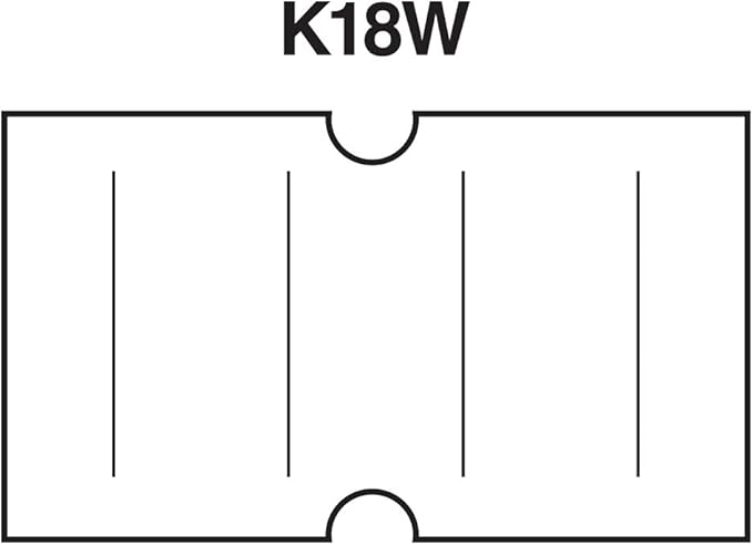 Labels to fit: Motex MX5500, Towa GS Series,Halmark Model H, Kenco 18-8,000 Labels by Kenco (White)