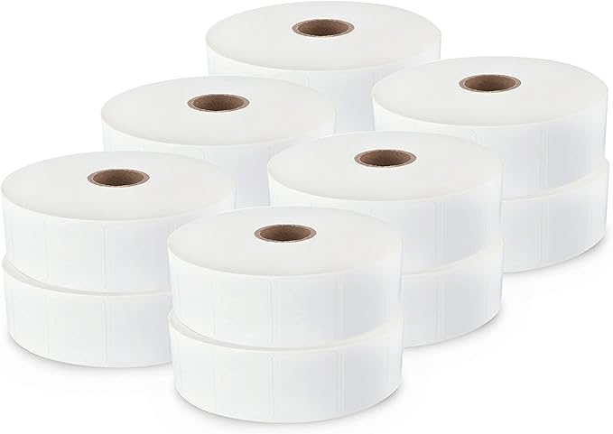 enKo [12 Rolls, 9000 Labels] - 2 x 2 Direct Thermal Labels, FBA Stickers, FN SKU Labels Compatible for Zebra/Eltron