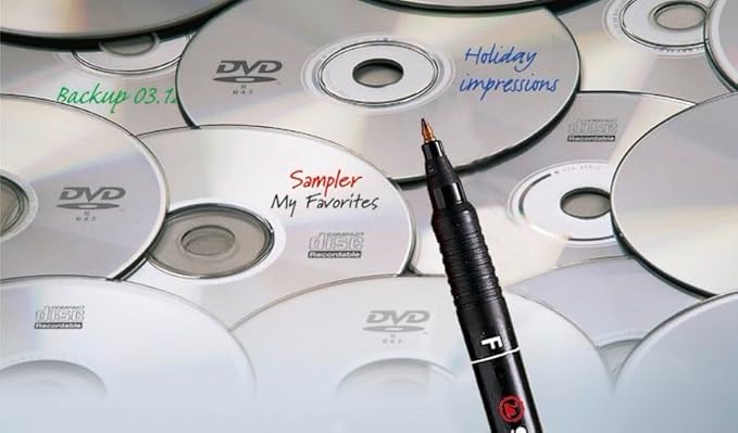 STABILO - OHPen universal - Pen for Overhead Projection - Permanent Superfine (S) - Pack of 4 - Assorted colors
