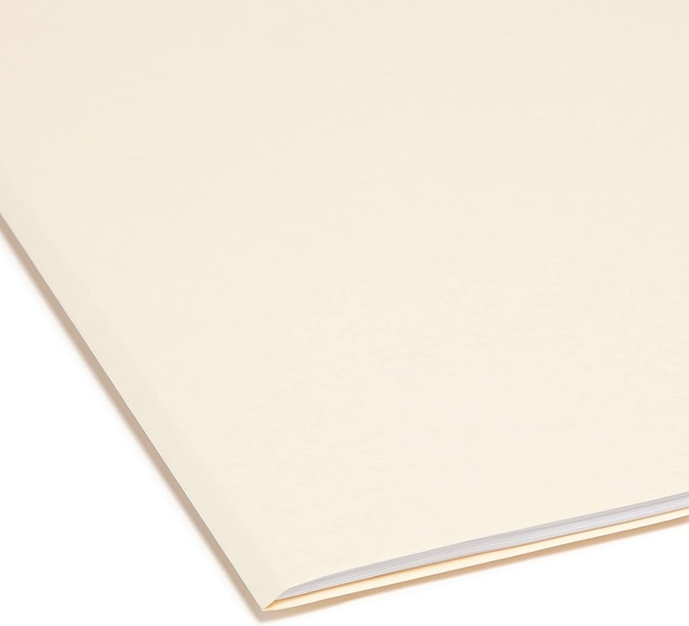 Smead SuperTab File Folder, Oversized 1/3-Cut Tab, Letter Size, Manila, 24 Per Pack (11920)