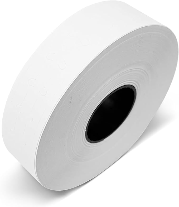White Labels for Monarch Pricemarker Easy-Load 1131 One-Line Pricing Gun – One Roll (2500 Labels)