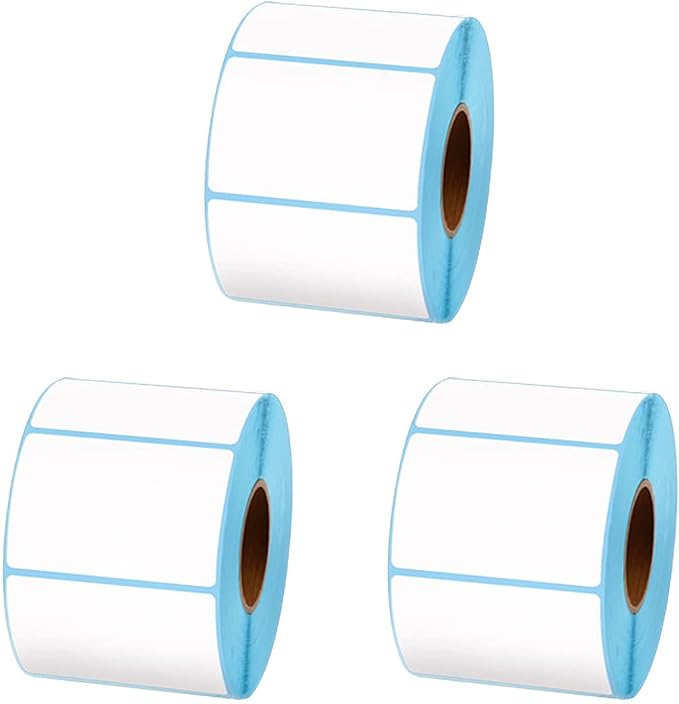 3 Roll Direct Thermal Shipping Labels, 60×40Mm/60×50Mm Thermal Address Label Package Label for Thermal Printer,60×40mm×800