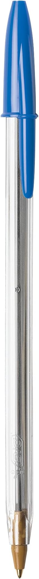 BIC Cristal Xtra Smooth Blue Ballpoint Pens, Medium Point (1.0mm), Extra Smooth and Reliable Ballpoint Pens, 12 Count (Pack of 2)
