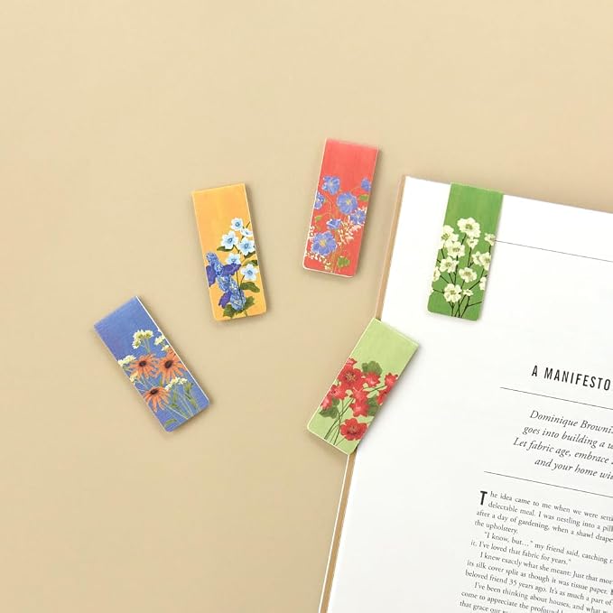 Magnetic Bookmarks Set - A (Olivia's Flowers ver.3 + ver.4)