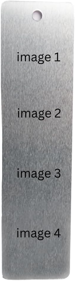 Custom Metal Bookmark with Personalized Photo and Text (4 Images)