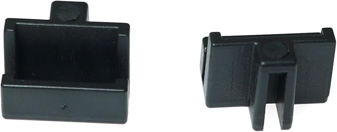 RLECS 10PCS Black Hanging File Rail Clips for Wood Drawers - Specialty Storage File Cabinet Rails, Plastic Drawer Sides