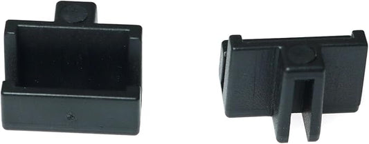 RLECS 10PCS Black Hanging File Rail Clips for Wood Drawers - Specialty Storage File Cabinet Rails, Plastic Drawer Sides