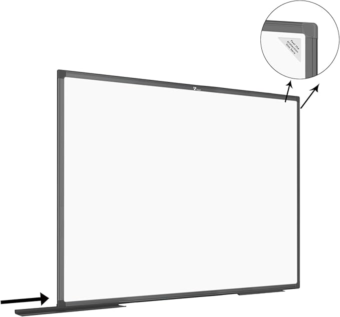 TOWON Black Border Magnetic Dry Erase Board, 72 x 48 in White Board Dry Erase, Aluminum Framed Whiteboard for Wall, XL Dry Erase Board Wall Mounted with Markers, Pen Tray, Magnets, Cleaning Wipe