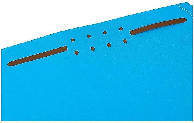 Staples Reinforced Tab Fastener Folder, Letter Size, Assorted Colors, Durable Pressboard Construction, 50/Box