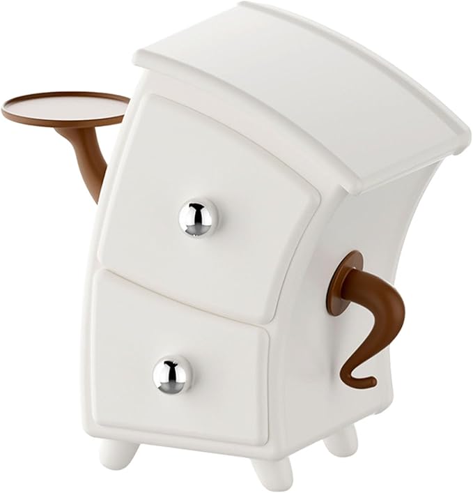 TANG SONG Cute Waist-Holding Storage Organizer with 2 Drawers，Space-Saving Organizer for Bedroom & Office