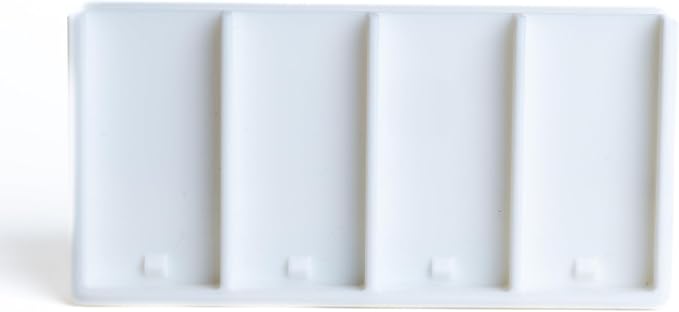Remote Holder Organizer Pedestal Caddy compatible with Lutron Pico Remotes, Anti-Slip Feet, Holds 4 Remotes, White, Indoor Use Only