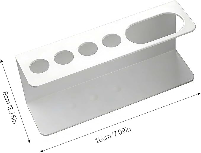Magnetic Pen and Marker Holder - No Drilling, Easy to Install, Aluminum Multi-Purpose Organizer for Whiteboard, Refrigerator, Locker, and Desk