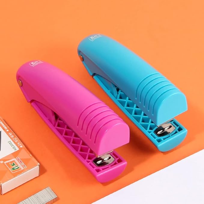 Creative Stapler Desktop Stapler 24/6 26/6, 25 Sheet Paper Capacity, Durable Hand-held Stapler for Office Desktop Or Home Office Supplies Stapler for Gifts Stapler (Color : Purple, Size : 5
