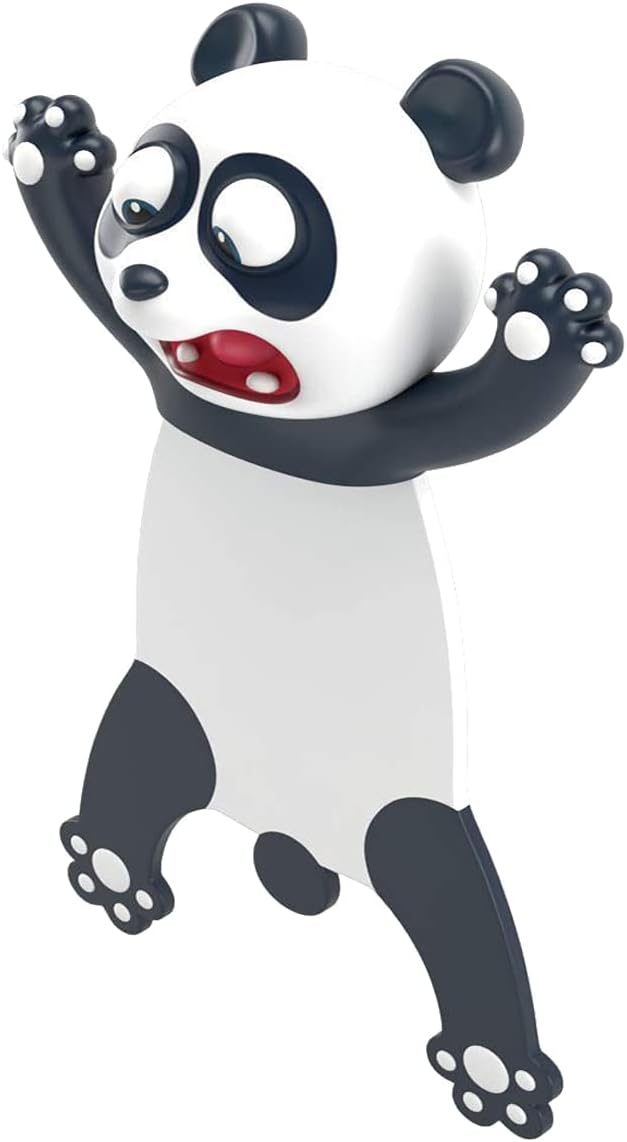 Cartoon Bookmarks, 3D Stereo Wacky Animal Reading Mark, Ouch Series, PVC Funny Cute creatived Gifts for Kids Adult (Panda)
